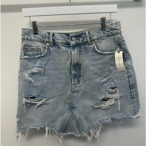 Anthropology Denim Skirt